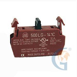 ALLEN BRADLEY 500LG-141C Auxiliary Contacts 10A277V AC https://gesrepair.com/wp-content/uploads/500LG-141C.jpg
