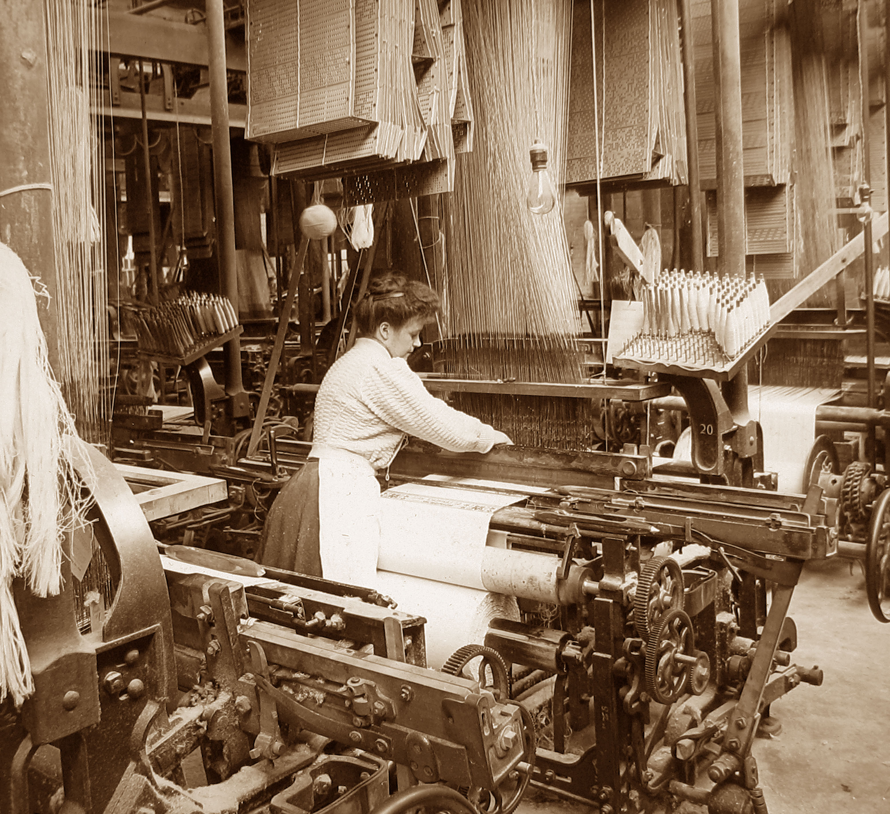 Model Of A Textile Mill In The Industrial Revolution