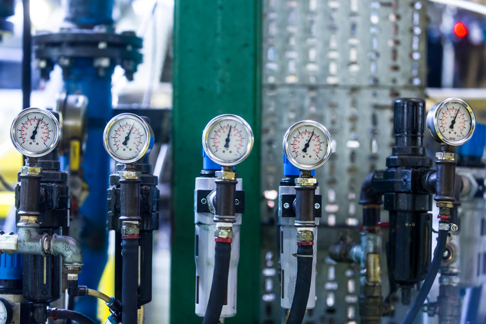 Hydraulic Pressure Gauges Installed
