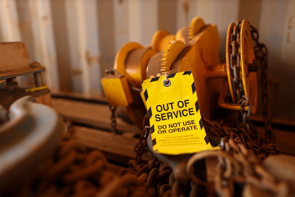 Out of Service sign