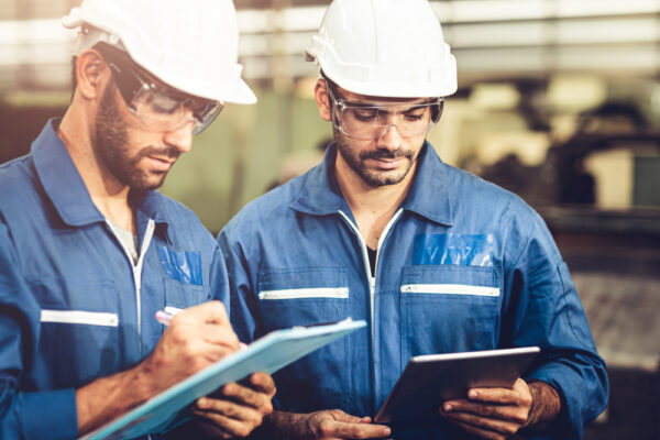 Engineer Audit Worker Working Together