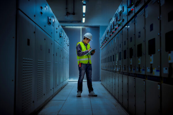The Engineer Checking And Inspecting a MDB Panel
