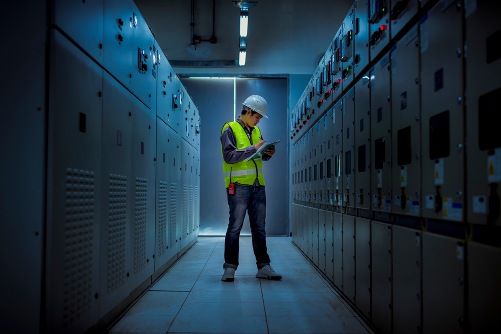 The Engineer Checking And Inspecting a MDB Panel