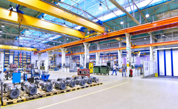 Modern Industrial Factory For Mechanical Engineering