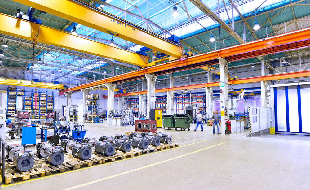 Modern Industrial Factory For Mechanical Engineering