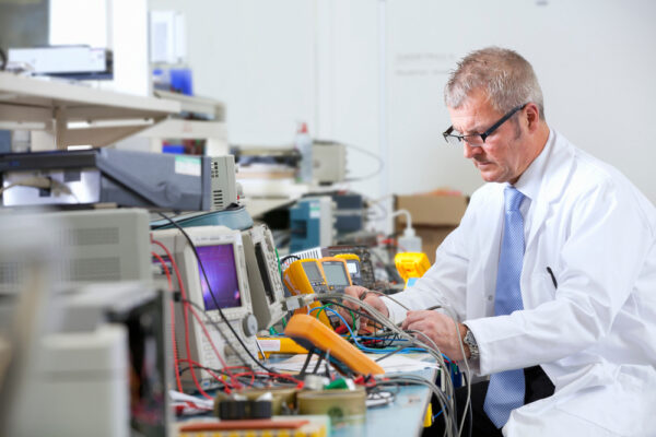 Engineer Working in Lab