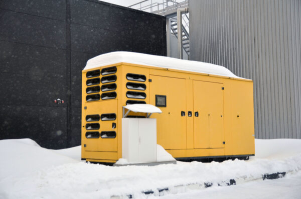 Mobile Diesel Generator For Emergency Power Supply In Winter.