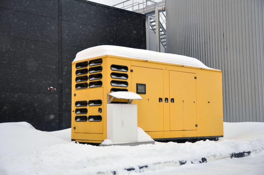 Mobile Diesel Generator For Emergency Power Supply In Winter.