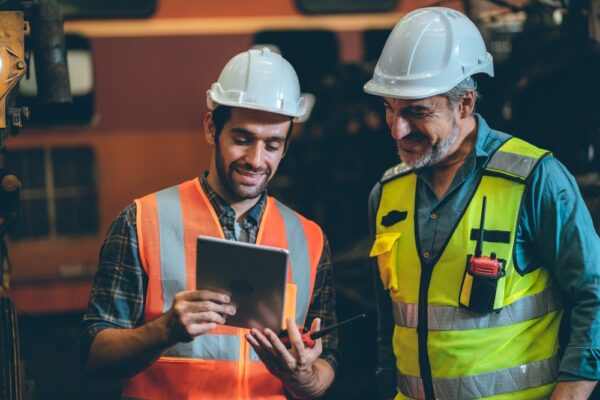 Professional Industrial Engineers In Hard Hats
