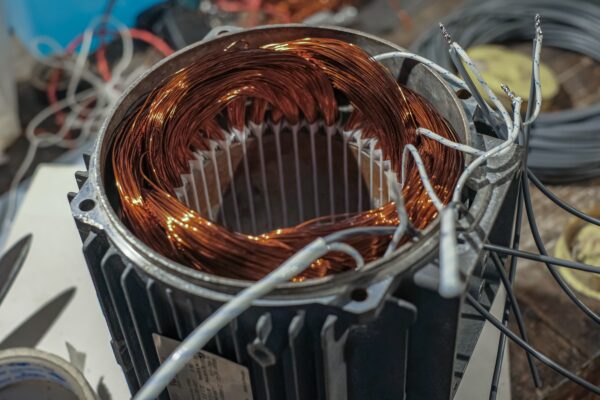 Collection of industrial electric motor repair.