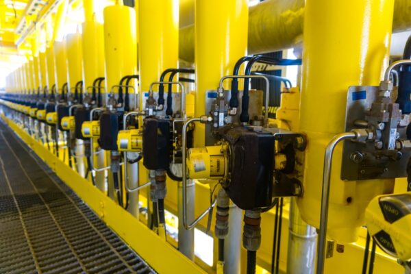 Solenoid Control Valves On Gas And Oil Well