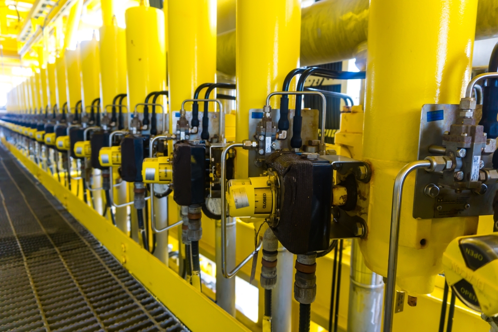 Solenoid Control Valves On Gas And Oil Well