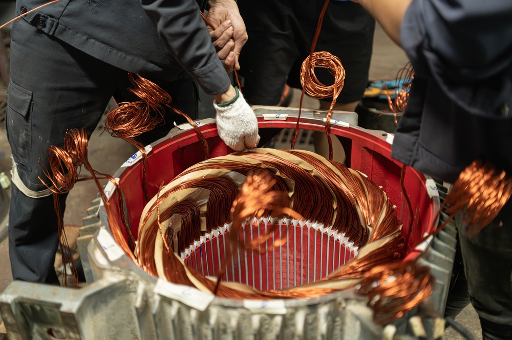 Electric Motor Is Properly Connected To The Coil
