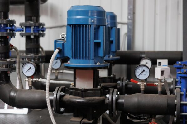 Modern Pump System With Gauges