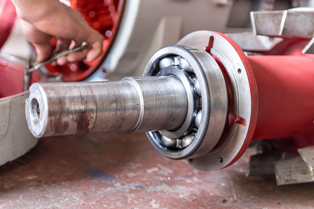 ball bearing on electric motor