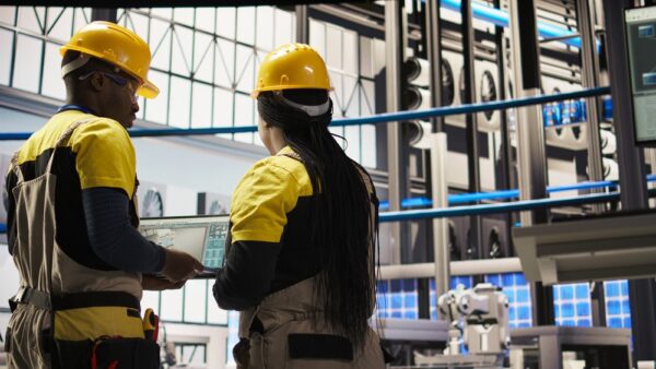 Engineering Team Working Together To Conduct Routine Inspections