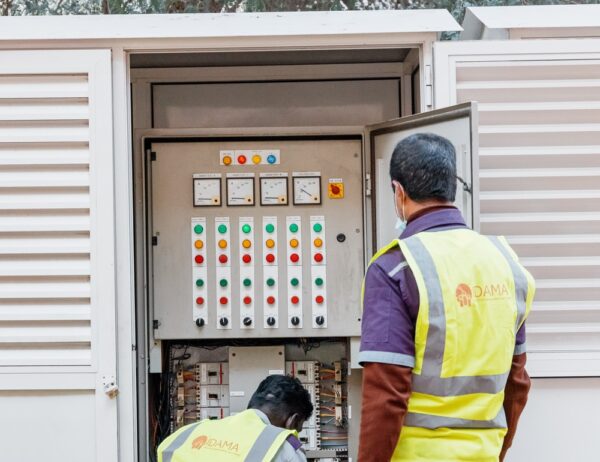 Electrical Technicians In Safety Vests