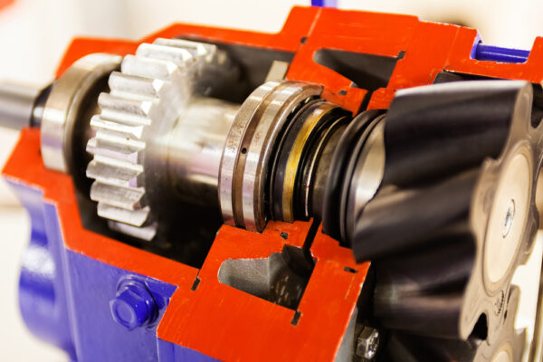 Close Up Of Stainless Steel And Aluminum Motor